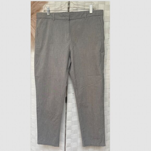 GAP Broken In Straight Gray Cotton Khakis Pants Size 14 - Picture 1 of 7